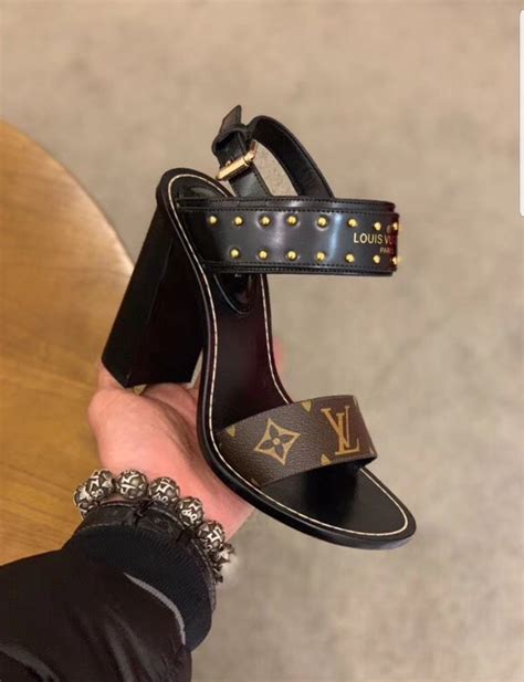 lv heels sandals|louis vuitton denim heels.